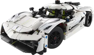 Koenigsegg Jesko Absolut witte hypercar van LEGO – productfoto 1 van 11