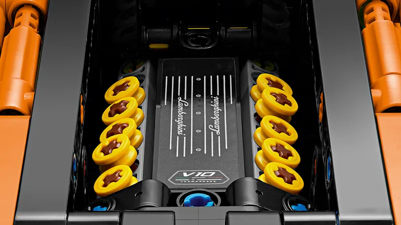 Lamborghini Huracán Tecnica Orange från LEGO – produktbild 6 av 10