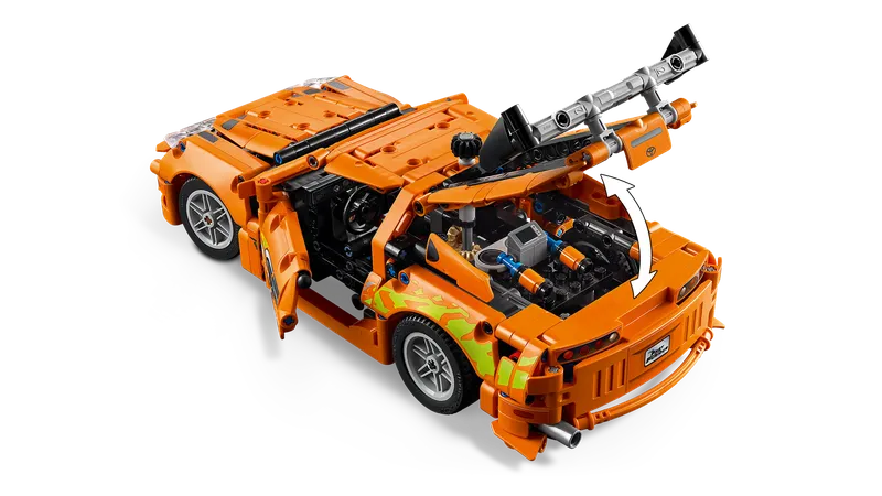 Fast and Furious Toyota Supra MK4 van LEGO – productfoto 5 van 12