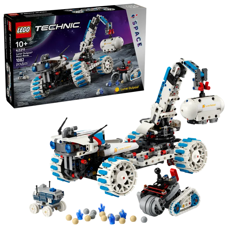 LEGO 42211 Lunar Outpost Moon Rover Space Vehicle detail image
