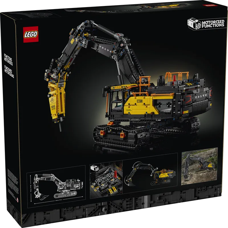 Volvo EC500 Hybrid Excavator de LEGO – photo du produit 13 sur 13