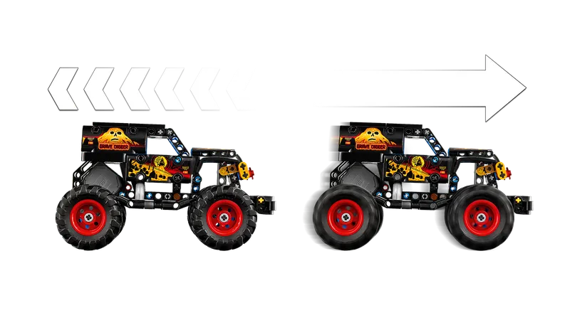 Monster Jam™ Grave Digger™ Fire and Ice de LEGO – photo du produit 5 sur 11