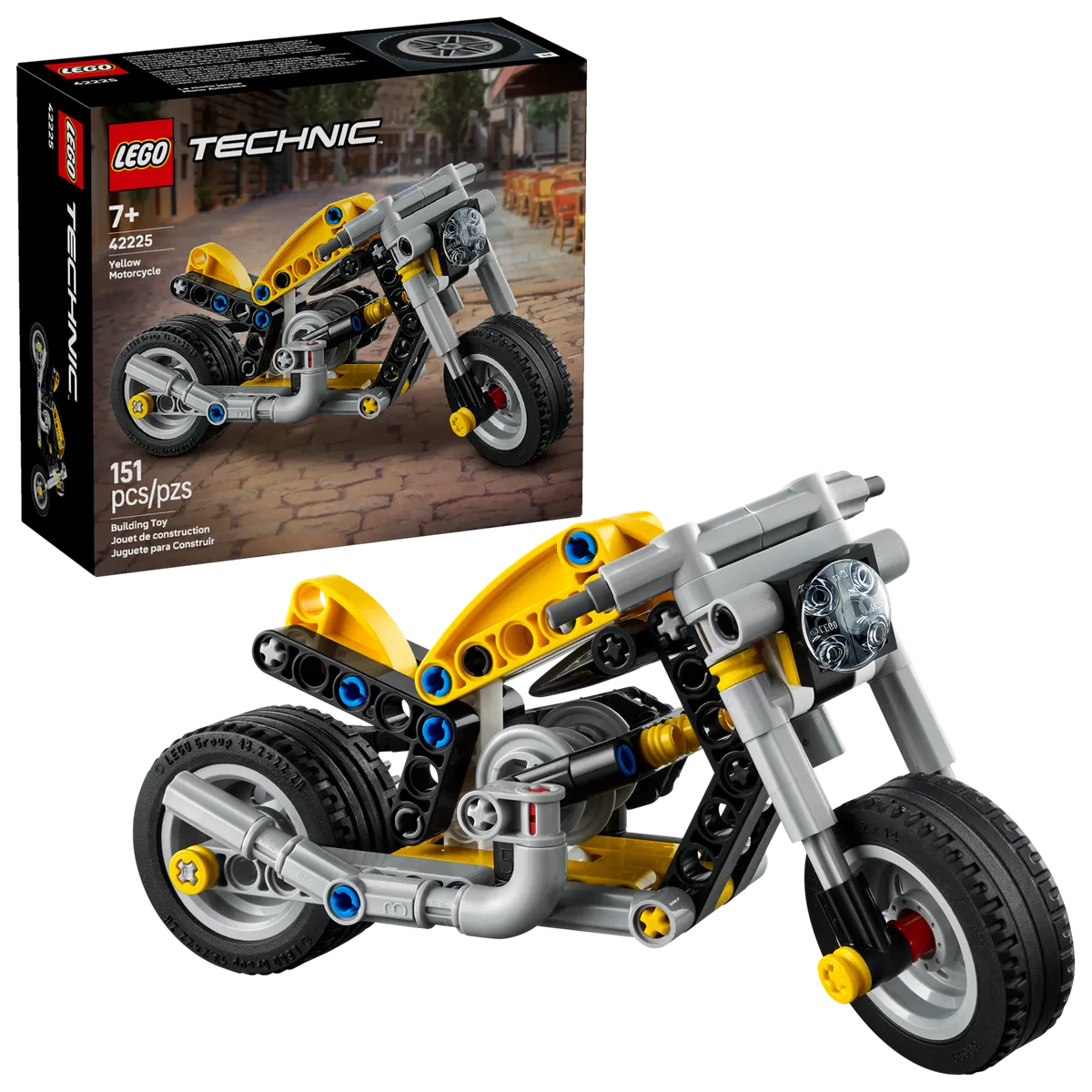 LEGO Yellow Motorcycle (42225) - Bild 1