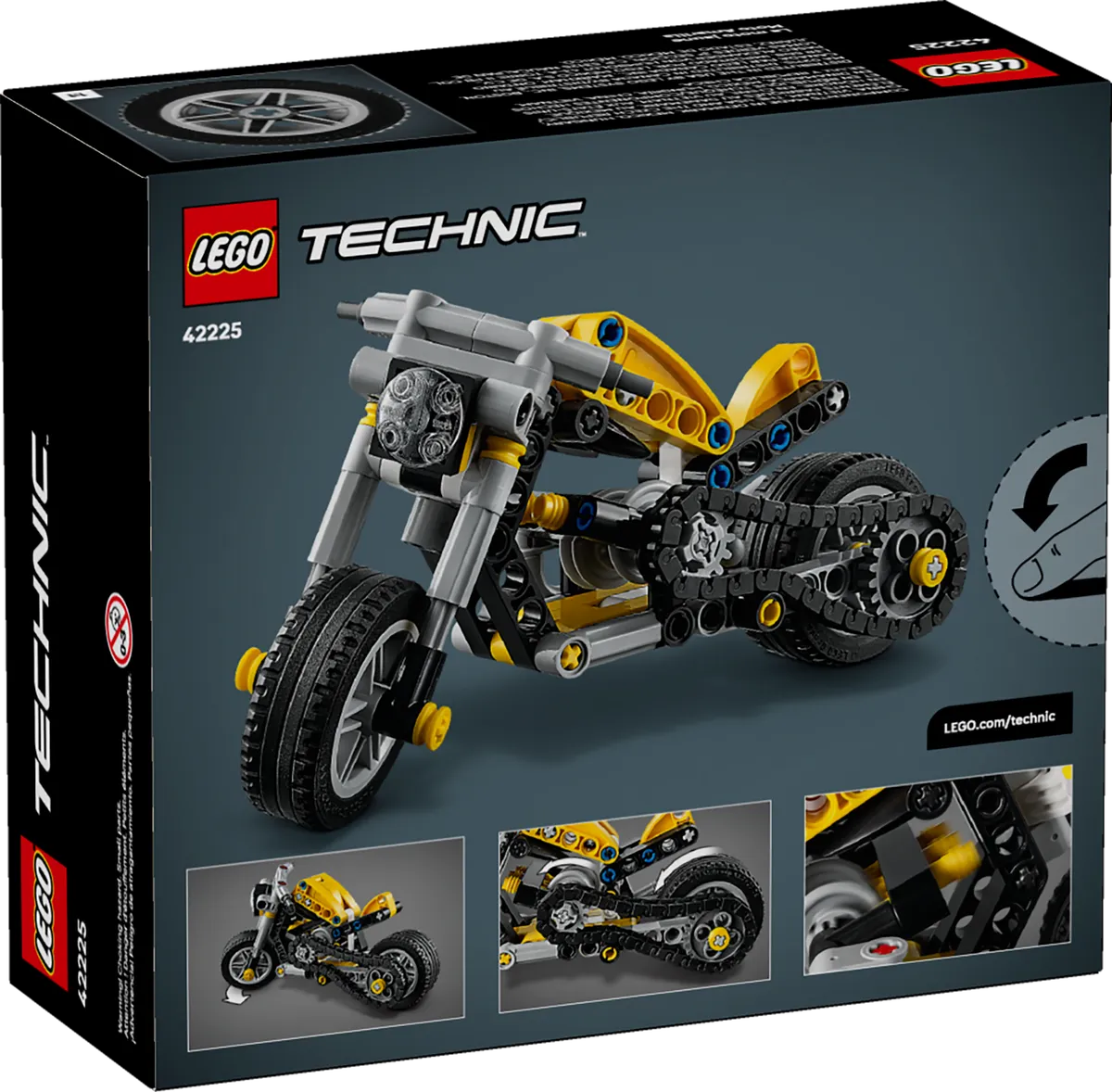 LEGO Yellow Motorcycle (42225) - Bild 2