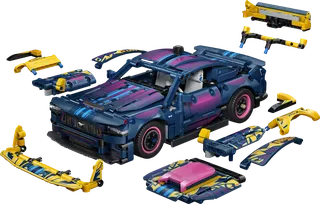 Custom Garage Ford Mustang GT Car de LEGO – photo du produit 1 sur 8