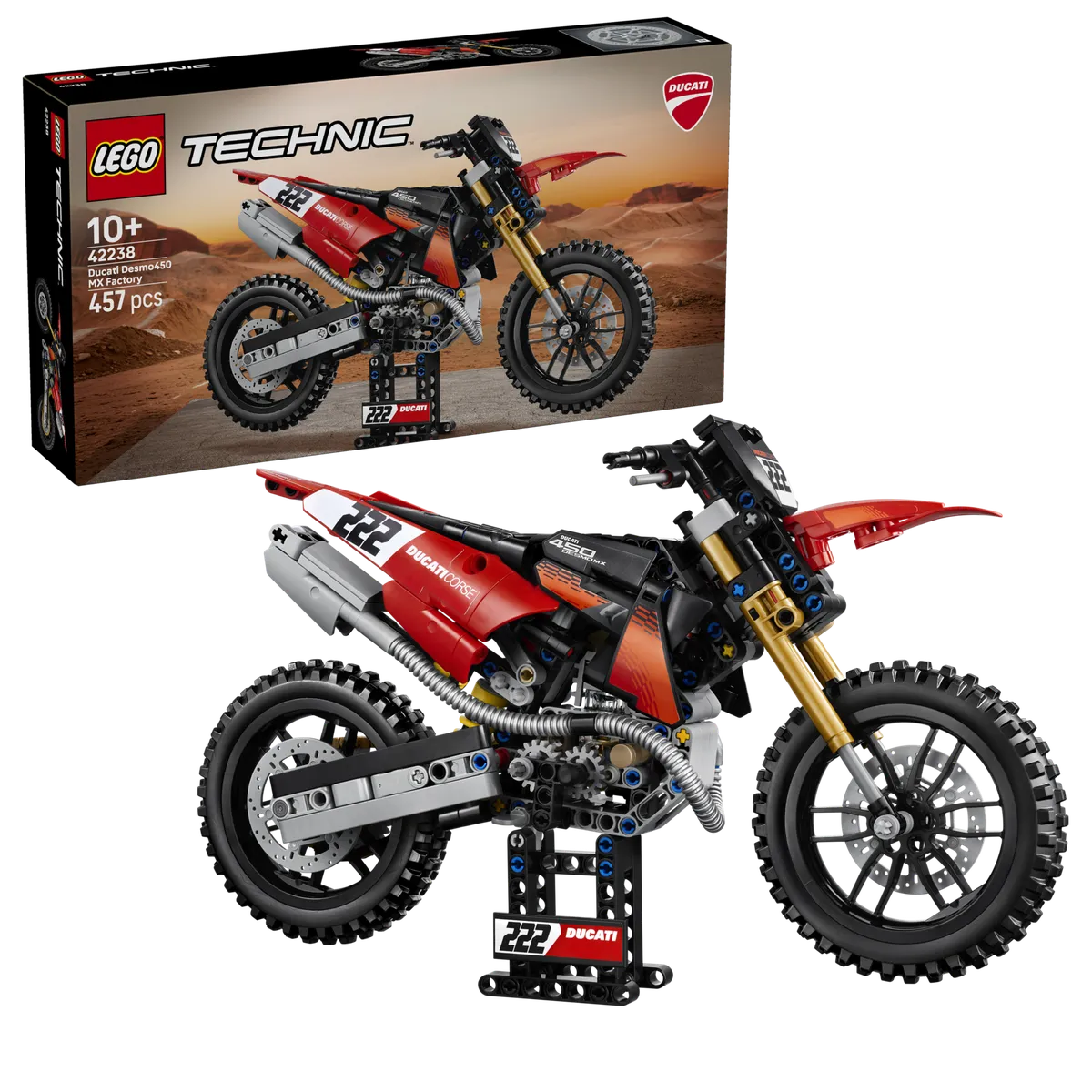 LEGO Ducati Desmo450 MX Factory Motorcycle (42238) - Bild 5