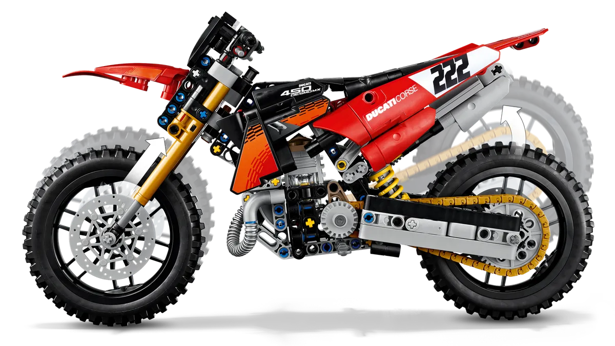 LEGO Ducati Desmo450 MX Factory Motorcycle (42238) - Bild 2