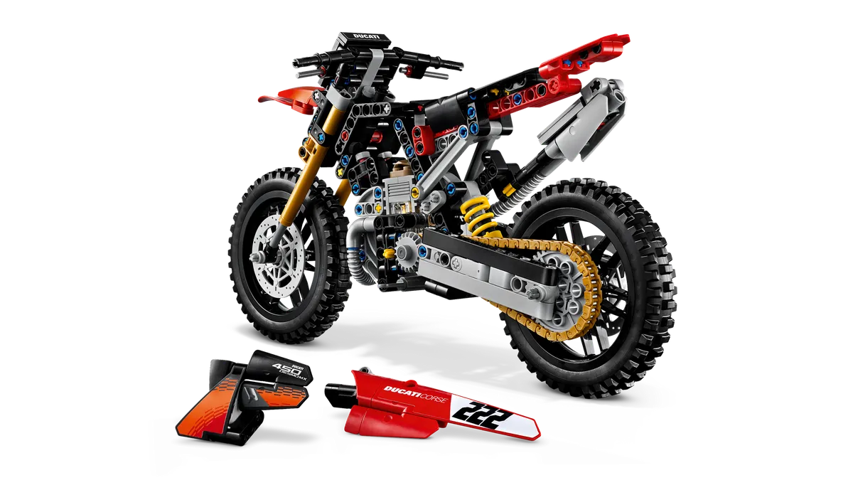LEGO Ducati Desmo450 MX Factory Motorcycle (42238) - Bild 3