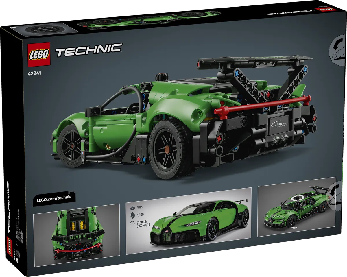 LEGO Green Bugatti Chiron Pur Sport Hypercar (42241) - Bild 12