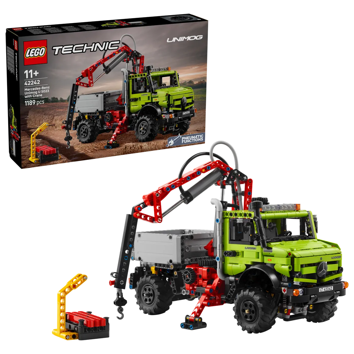 LEGO Mercedes-Benz Unimog U 5023 with Crane (42242) - Bild 7