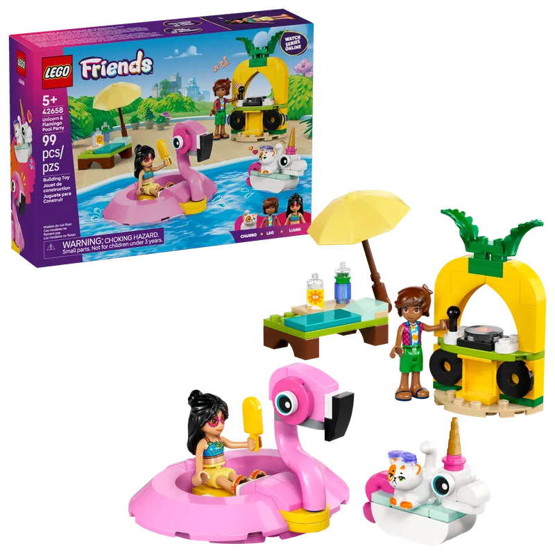 Unicorn & Flamingo Pool Party fra LEGO – produktbillede 2 af 10