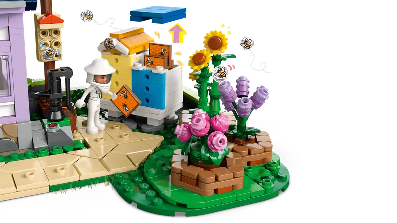 Beekeepers' House and Flower Garden fra LEGO – produktbillede 2 af 12