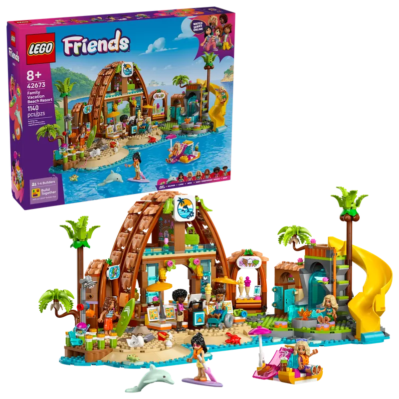 LEGO 42673 Family Vacation Beach Resort detail image