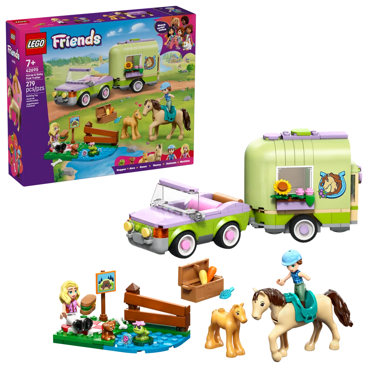 LEGO Horse & Baby Foal Trailer (42695) - Bild 5