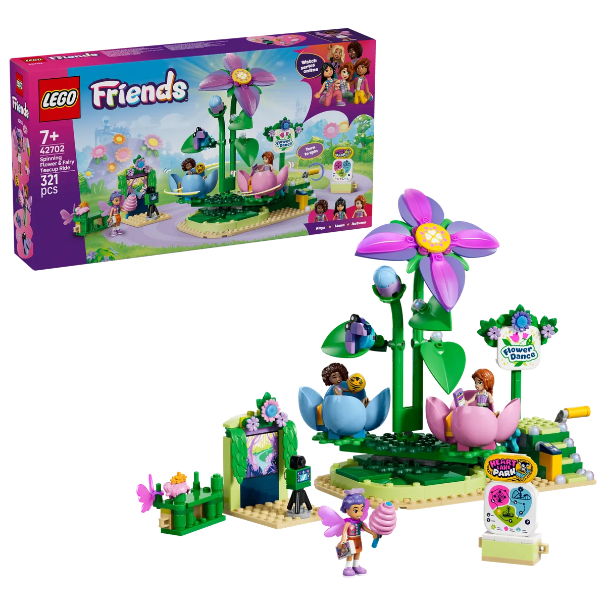 LEGO Spinning Flower & Fairy Teacup Ride (42702) - Bild 8