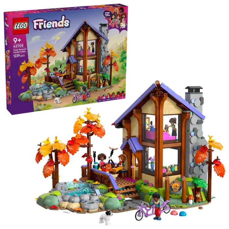LEGO 42705 Cozy Fall Forest Cabin detail image