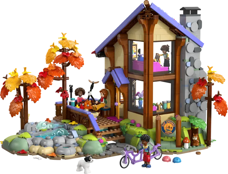 LEGO 42705 Cozy Fall Forest Cabin, 1.229 stenen