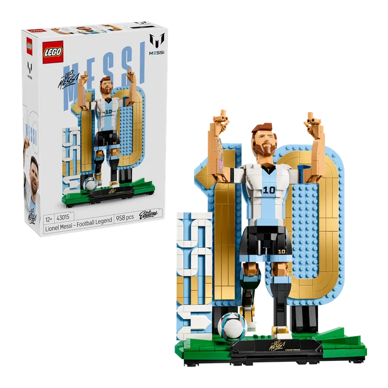 Bouw een voetbalicoon met een verzamelbare LEGO® Messi figuur