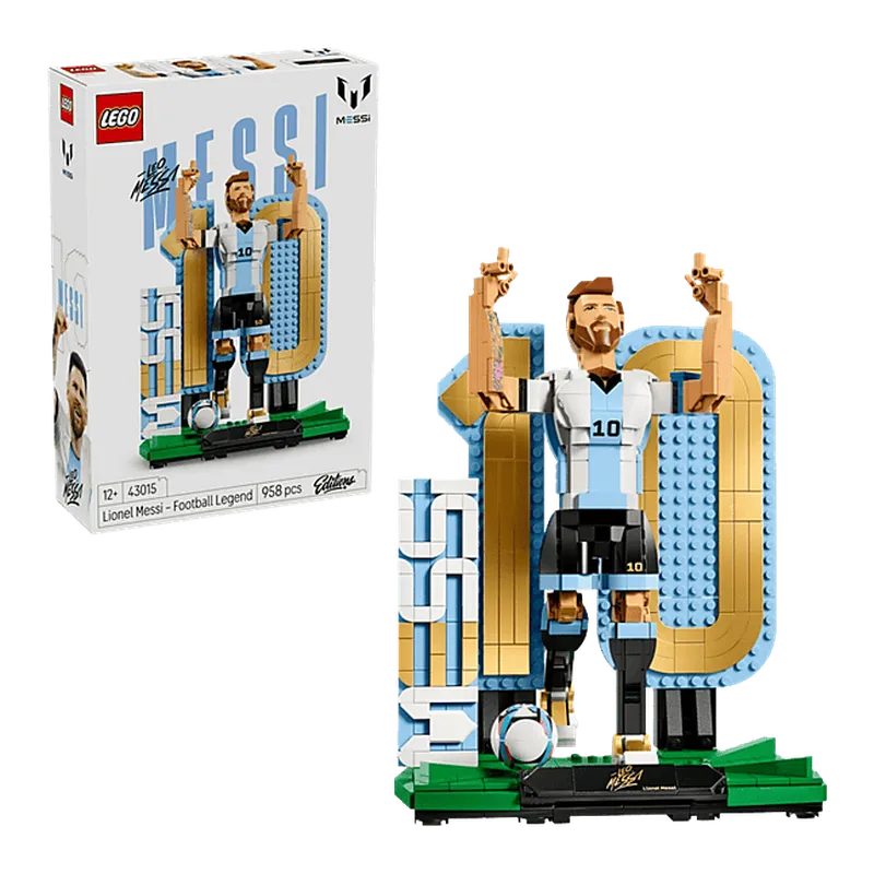 Bouw een voetbalicoon met een verzamelbare LEGO® Messi figuur