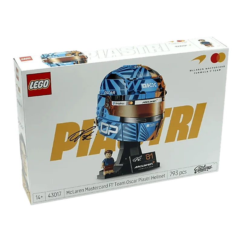 Bouw een LEGO® McLaren F1® helm geïnspireerd op Oscar Piastri