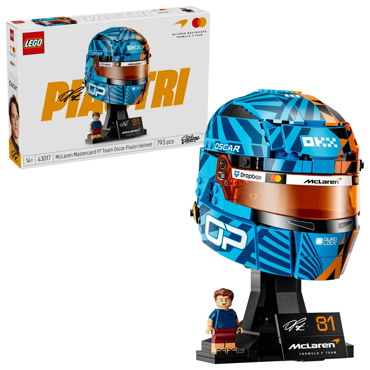 LEGO McLaren Mastercard F1® Team Oscar Piastri Helmet (43017) - Bild 6