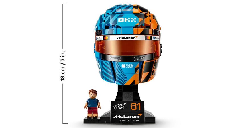 McLaren Mastercard F1® Team Oscar Piastri Helmet de LEGO – photo du produit 4 sur 12