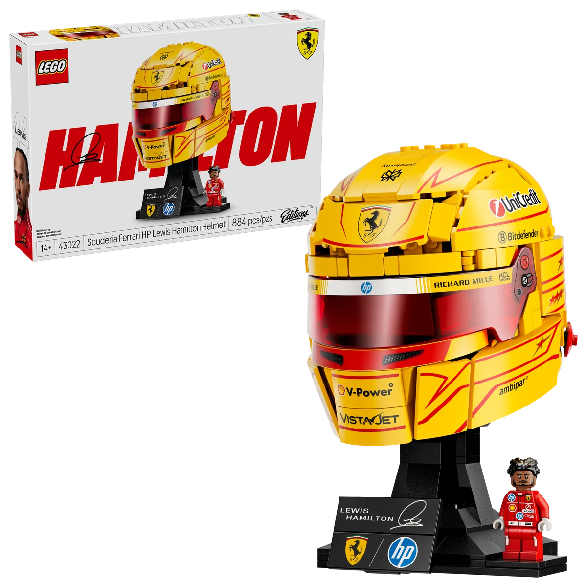 LEGO Scuderia Ferrari HP Lewis Hamilton Helmet (43022) - image 6