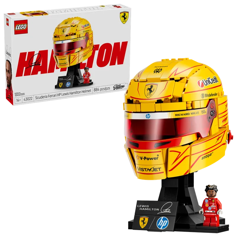 Scuderia Ferrari HP Lewis Hamilton Helmet van LEGO – productfoto 2 van 12