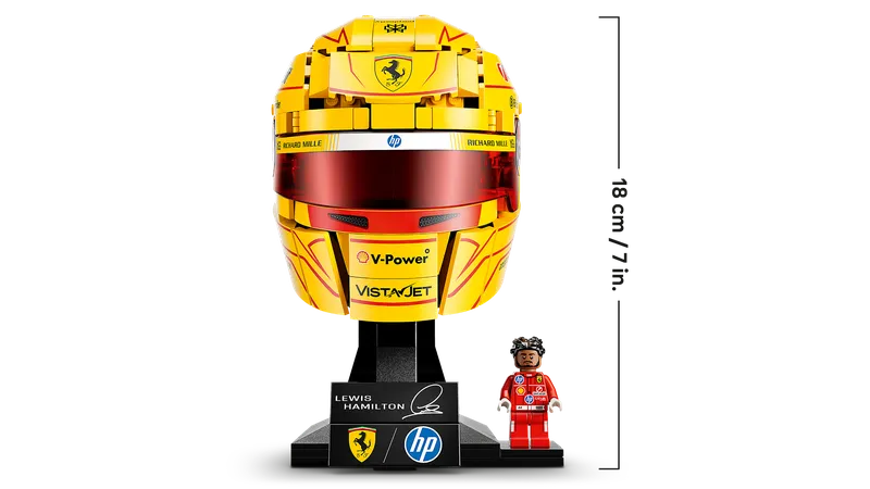 Scuderia Ferrari HP Lewis Hamilton Helmet van LEGO – productfoto 4 van 12