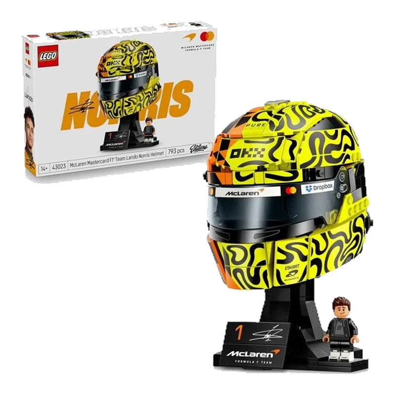 Bouw een LEGO® McLaren F1® helm, medeontworpen door Lando Norris
