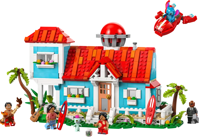 LEGO 43268 Lilo and Stitch Beach House, 834 stenen