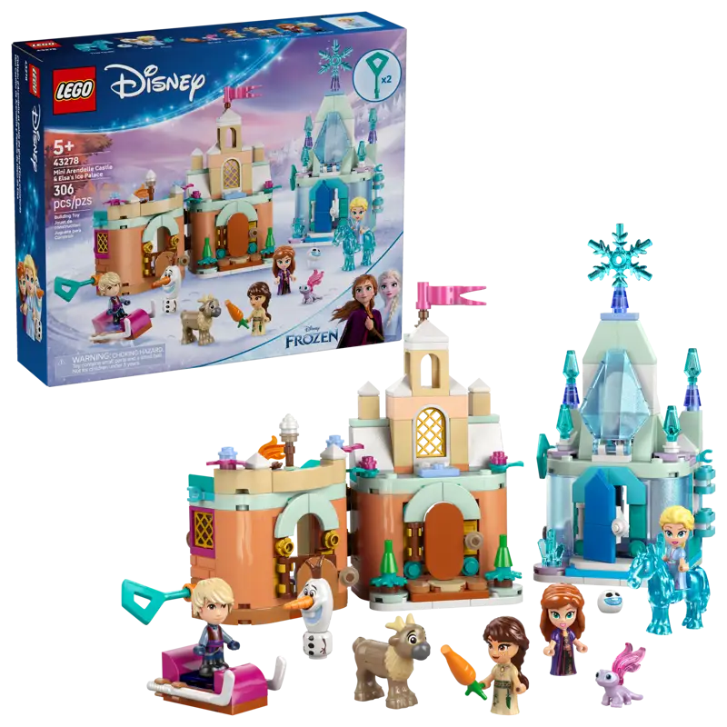 Mini kasteel van Arendelle en Elsa's ijspaleis