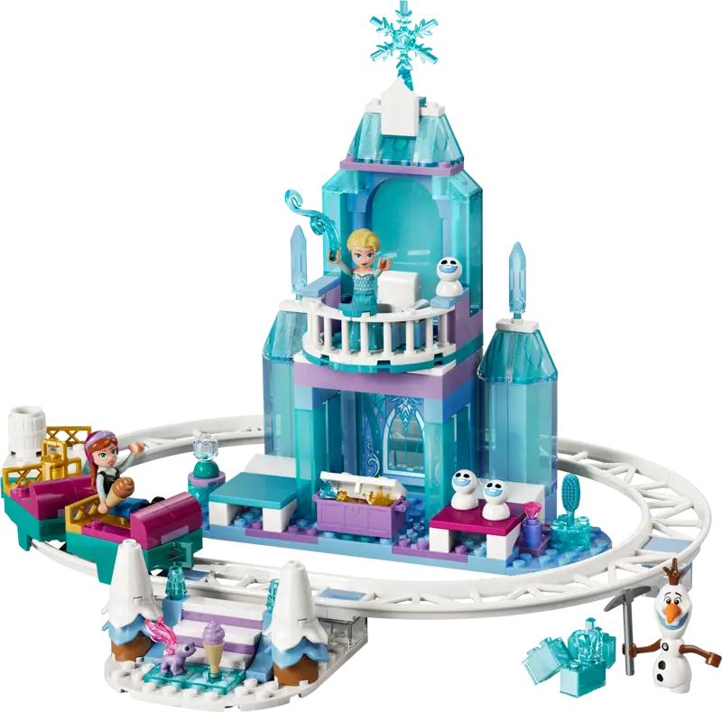 LEGO 43281 Elsa's Ice Castle & Snow Ride Adventure - Main product image