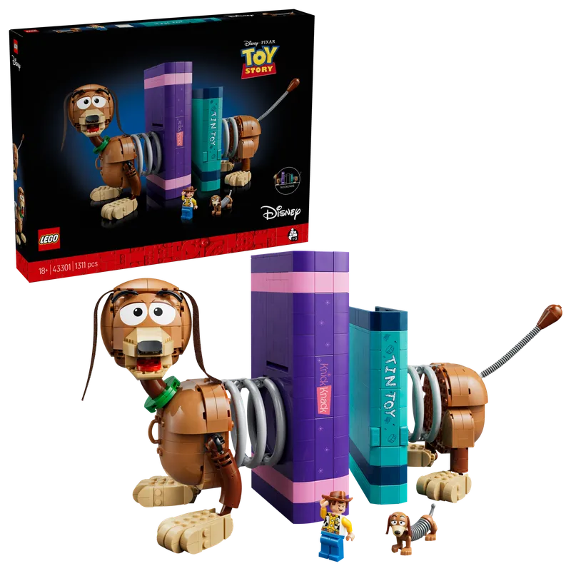 LEGO 43301 Toy Story Slinky Dog Bookends detail image