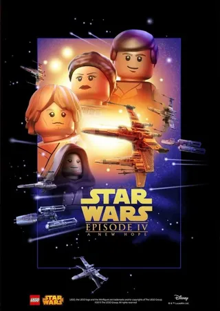 Star Wars Episode IV Poster von LEGO – Produktfoto