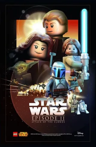 Star Wars Episode II Poster van LEGO – productfoto