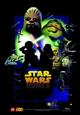 Star Wars Episode VI Poster van LEGO – productfoto