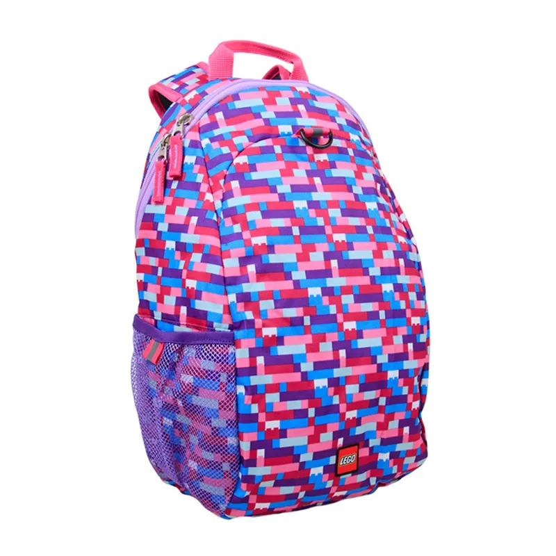 Brick Print Heritage Backpack (Pink/Purple) van LEGO – productfoto