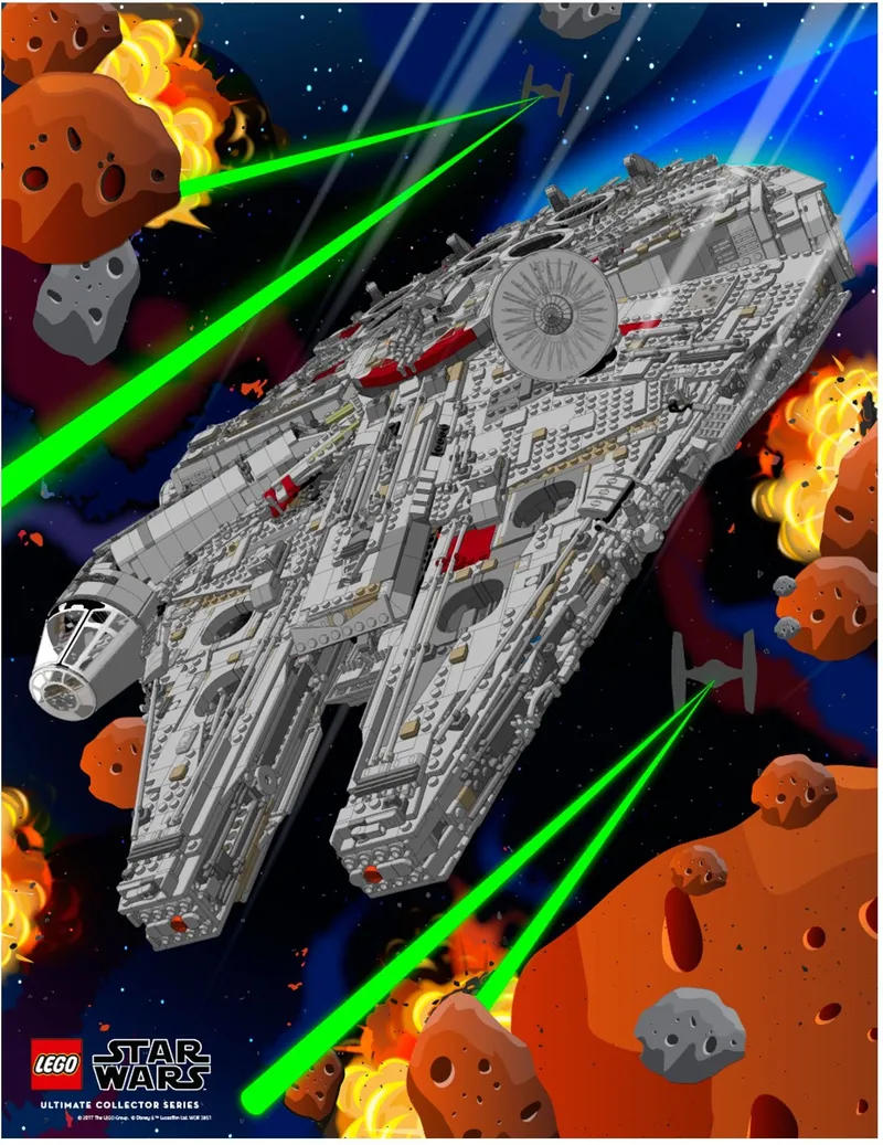 Millennium Falcon Poster de LEGO – photo du produit