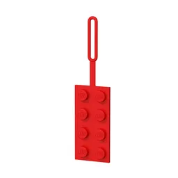 LEGO 2x4 Red Luggage Tag (5005542) - afbeelding 1