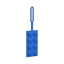 LEGO 2x4 Blue Luggage Tag (5005543) - afbeelding 2
