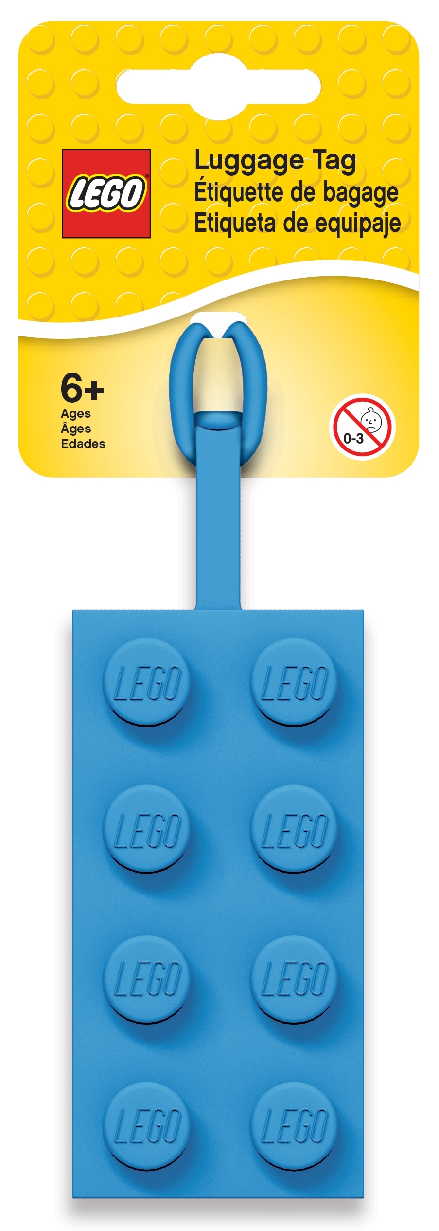 LEGO 2x4 Blue Luggage Tag (5005543)