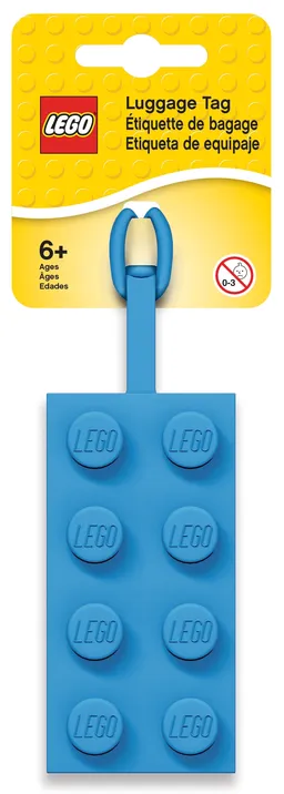 LEGO 2x4 Blue Luggage Tag (5005543)