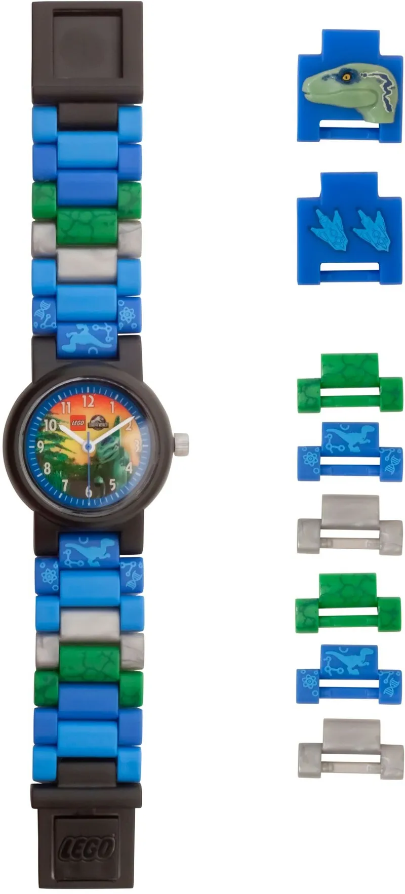 Jurassic World Blue Buildable Watch van LEGO – productfoto