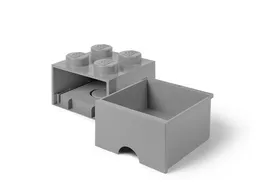 LEGO LEGO® 4-Stud Medium Stone Gray Storage Brick Drawer (5005713) - afbeelding 2