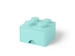LEGO LEGO® 4-Stud Aqua Light Blue Storage Brick Drawer (5005714) - afbeelding 1
