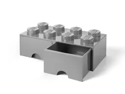 LEGO LEGO® 8-Stud Medium Stone Gray Storage Brick Drawer (5005720)