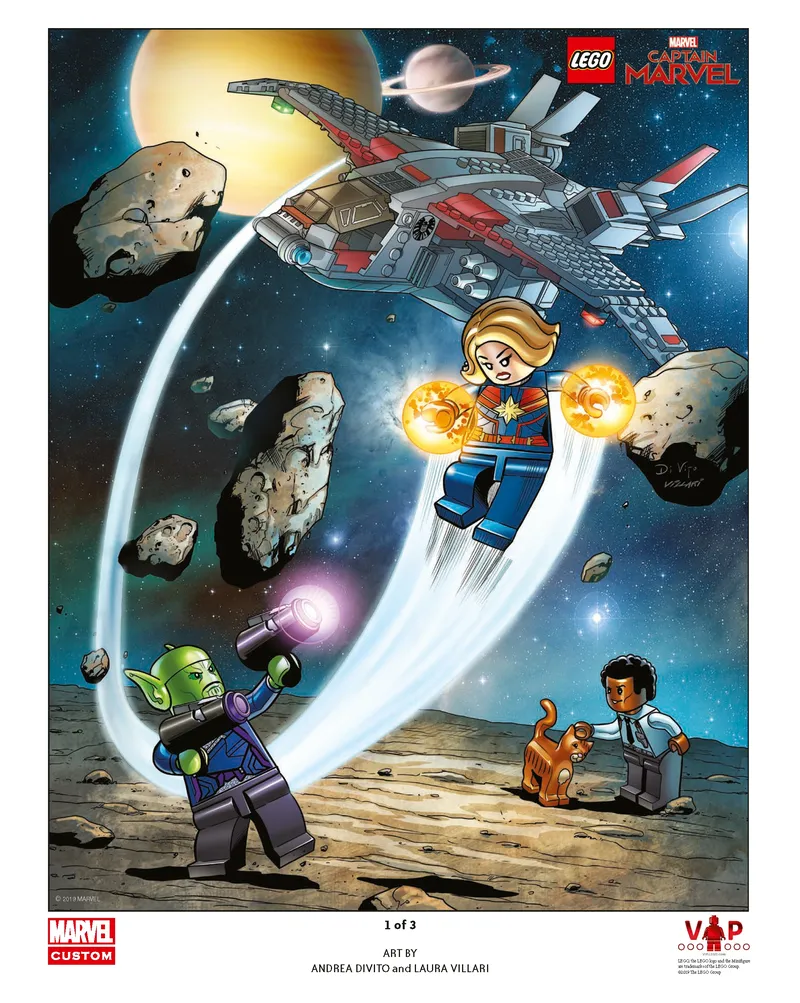 LEGO® Captain Marvel Art Print 1 of 3 fra LEGO – produktfoto
