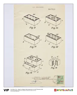 LEGO Belgian Patent LEGO Elements 1963 (5005996)