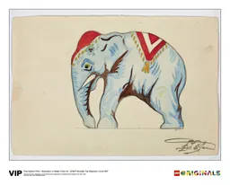 LEGO Illustration Wooden Toy Elephant (5005997)